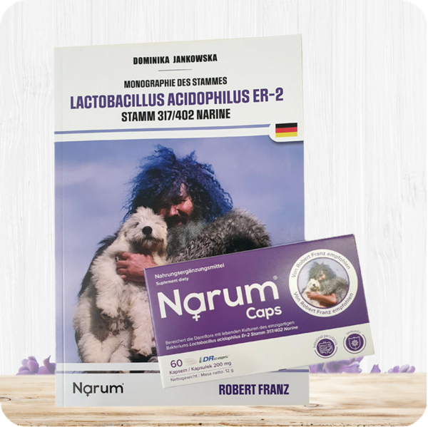 Narum Caps – 60 Kapseln (inklusive Buch – Monographie des Stammes – Lactobacillus Acidophilus ER-2)